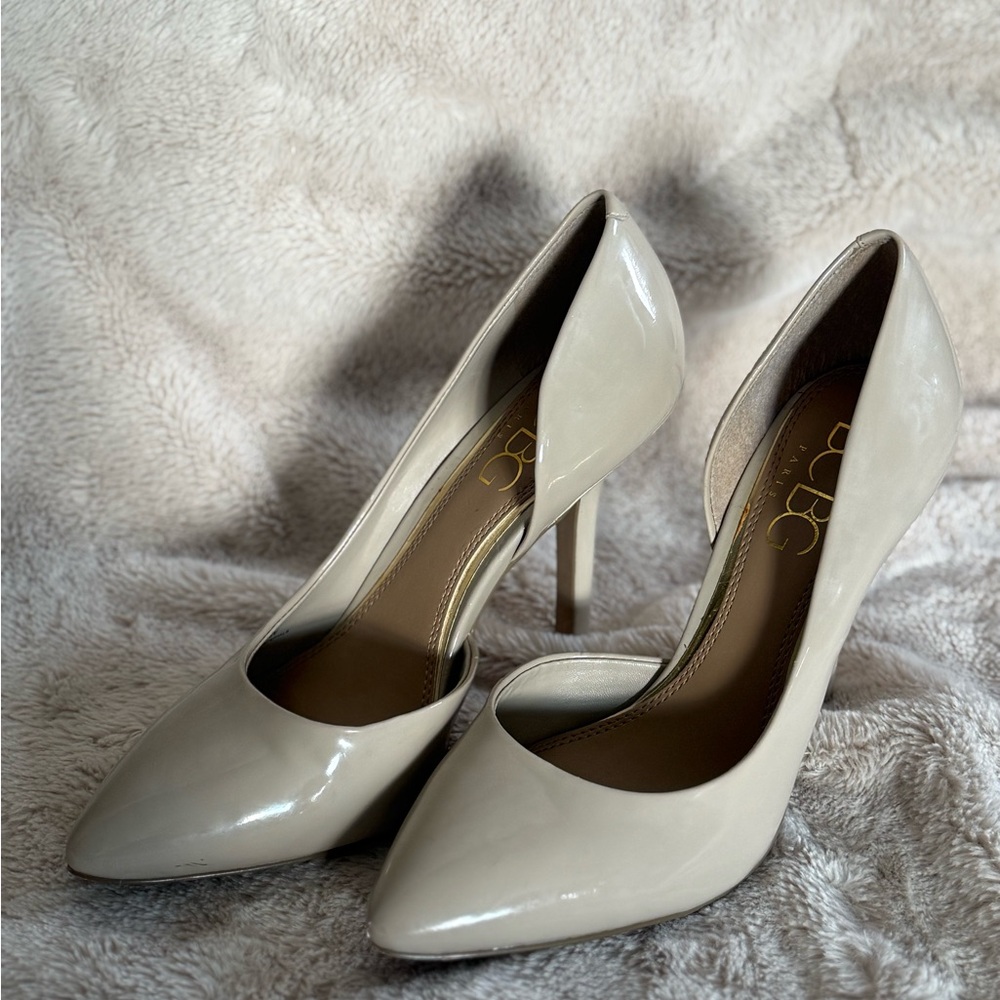 BCBG Paris Cream Heels